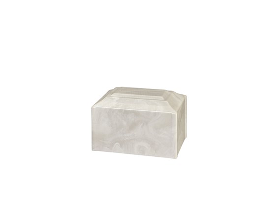 Cultured Marble White Urn