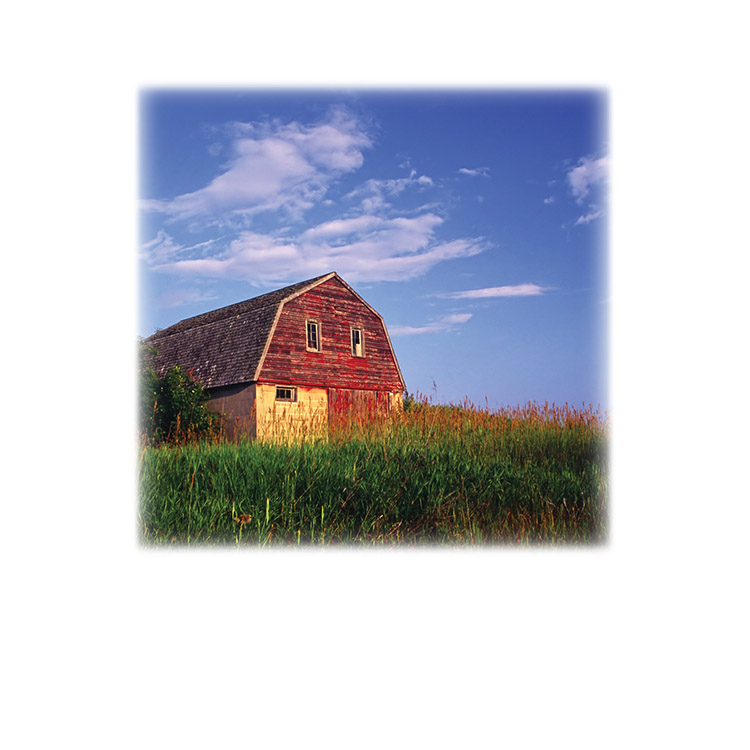 Red Barn-Legacy Two Urn Vault Print