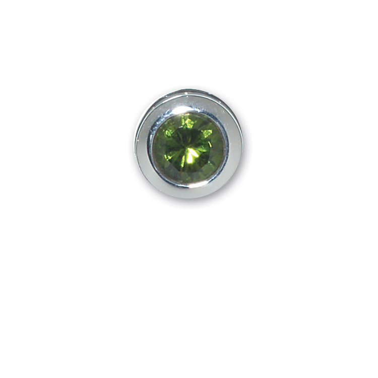  D5011-End Cap-August-Simulated Peridot-Memorial Jewelry