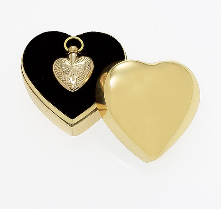 Sculpted Heart with Plain Case