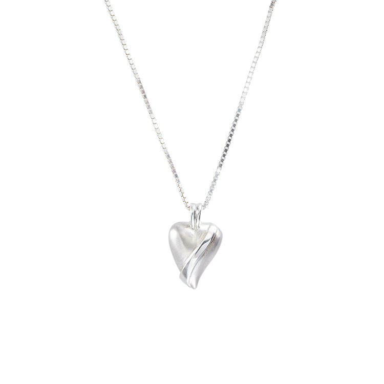 Angled Heart Pendant