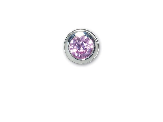 End Cap-October-Simulated Pink Tourmaline