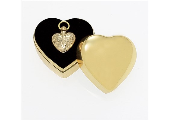 Sculpted Heart with Plain Case