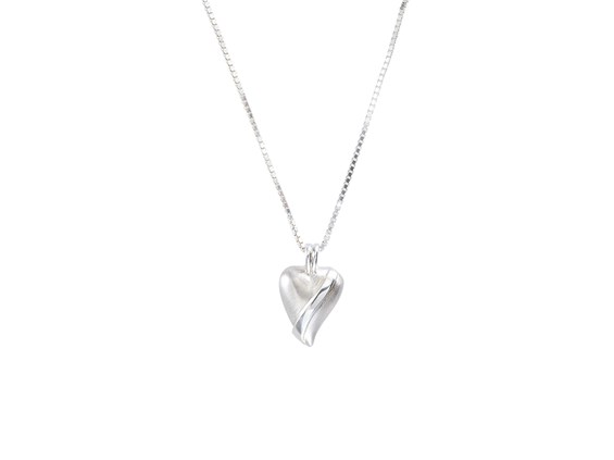 Angled Heart Pendant