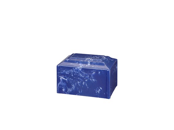 Cultured Marble Cobalt Urn