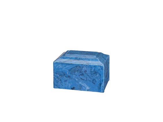 Cultured Marble Mystic Blue Urn