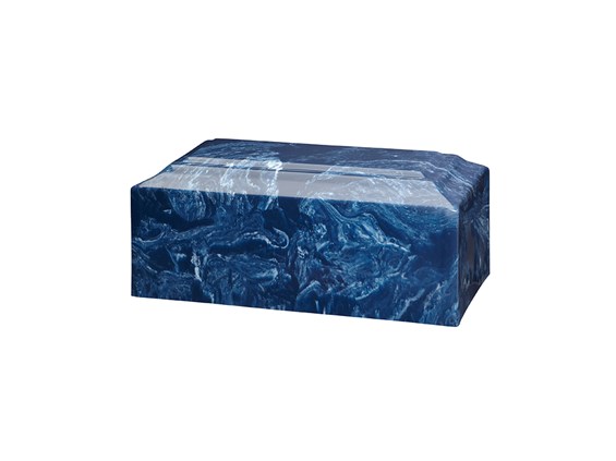 Cultured Marble Navy Companion Urn