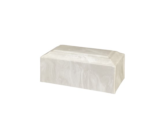 Cultured Marble White Companion Urn