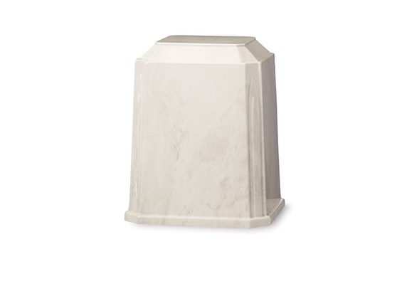 Tribute Urn White&#47;Silver