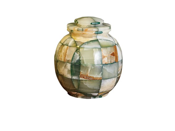 Triumph Onyx Green Marble Urn