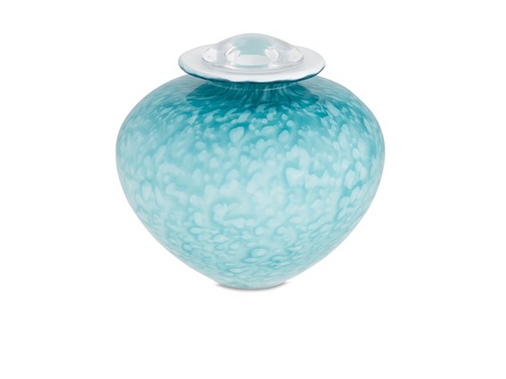 Karine Bouchard Infinity Collection Turquoise Urn