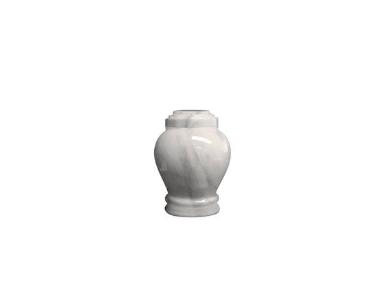 Embrace White Urn  5.5&#34; Size