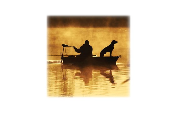 Fisherman wDog-Legacy Two Urn Vault Print