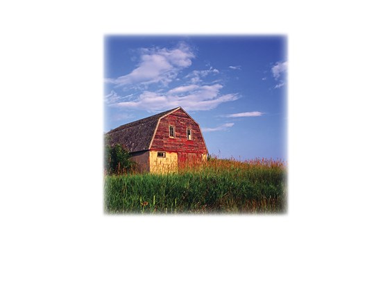 Red Barn-Legacy Two Urn Vault Print