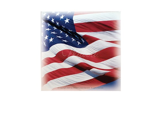 US Flag-Wilbert Legacy Series Urn Vault Print