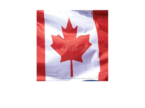 Canadian Flag-Wilbert Legacy Series Urn Vault Print