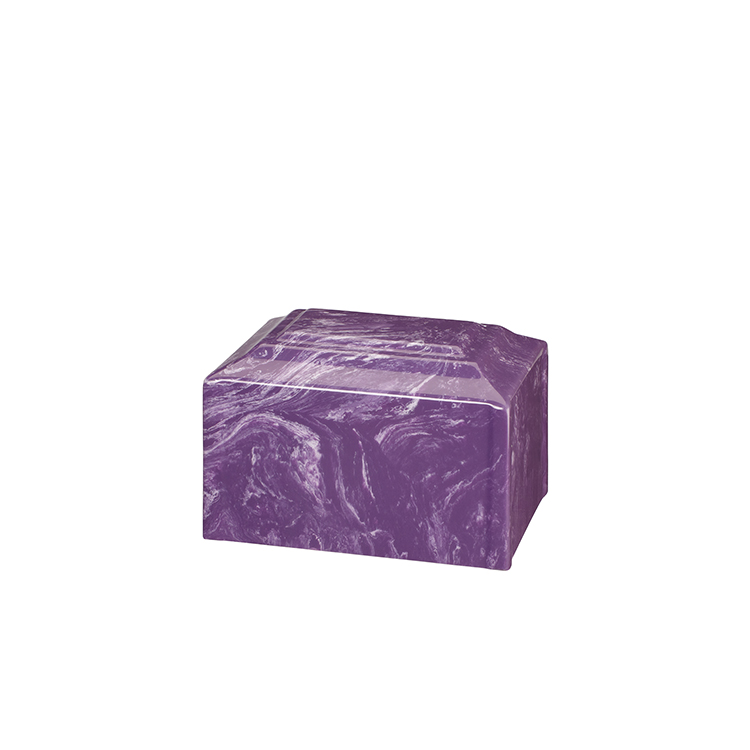 Cultured Marble Amethyst Urn