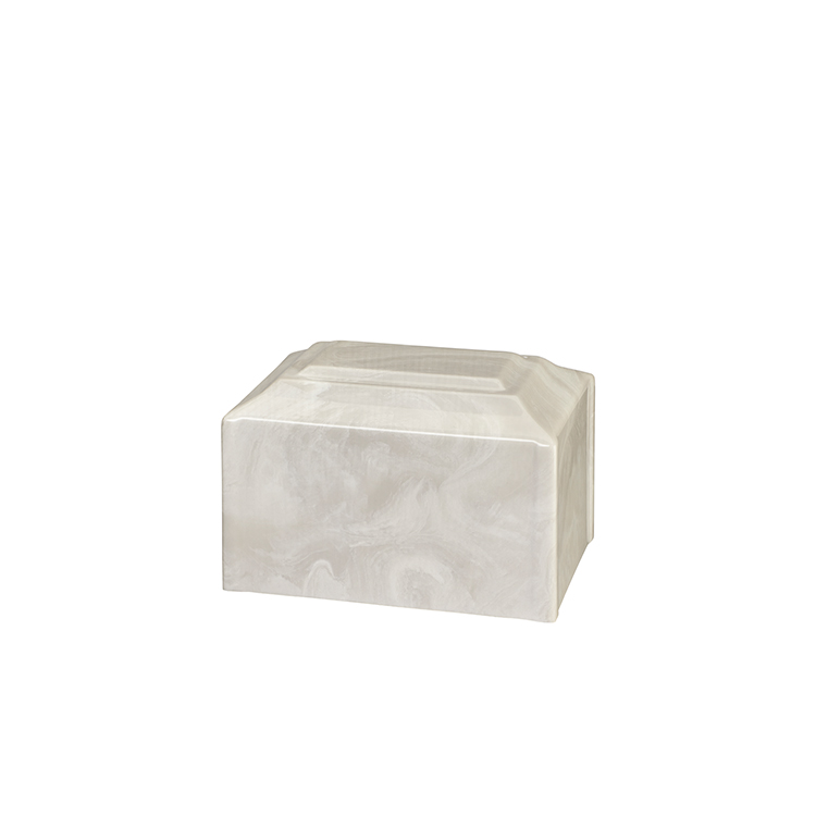 Cultured Marble White Urn