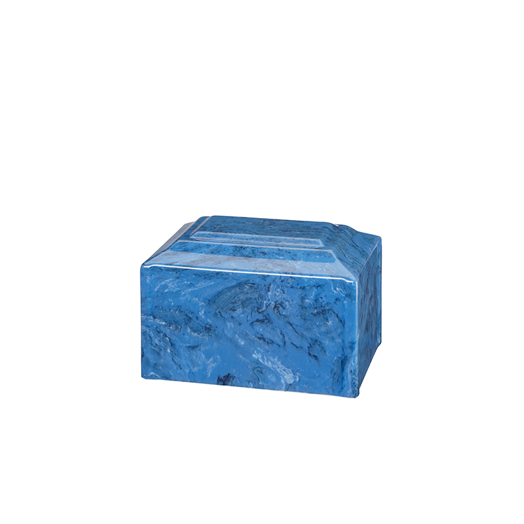 Cultured Marble Mystic Blue Urn