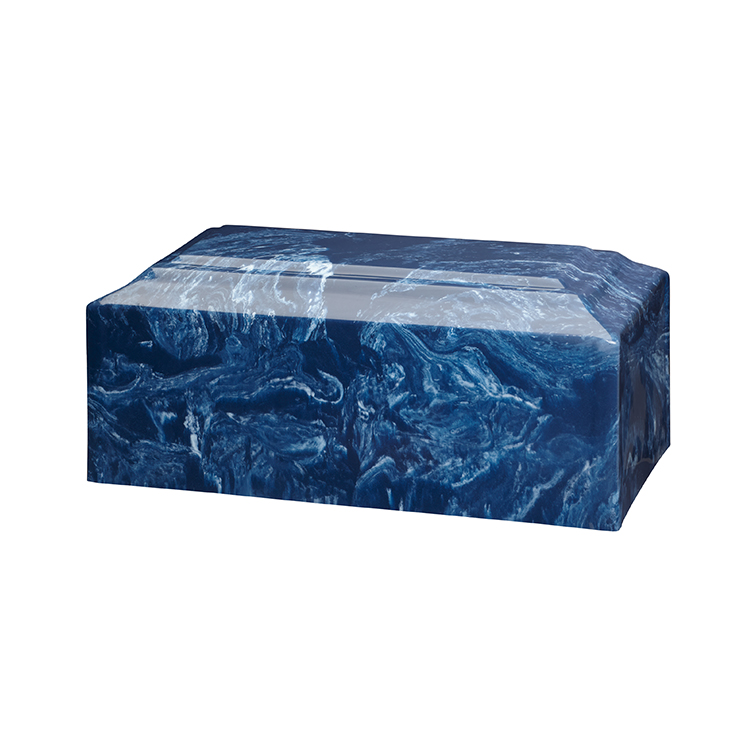 Cultured Marble Navy Companion Urn
