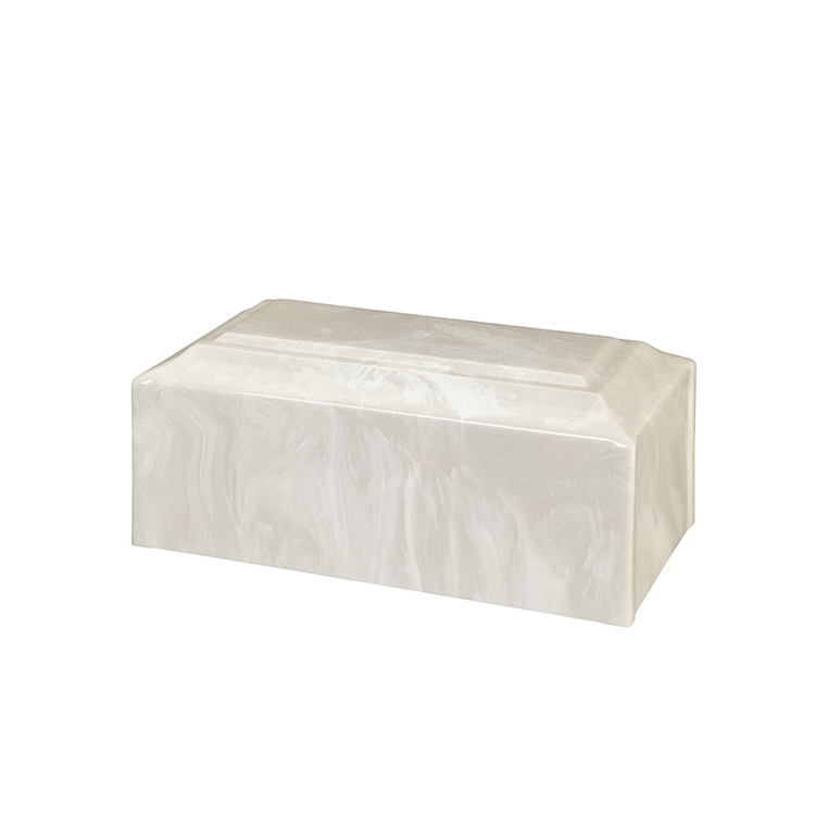 Cultured Marble White Companion Urn