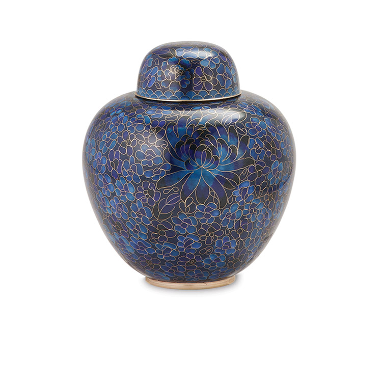 Blue Cloisonn&#233; Urn