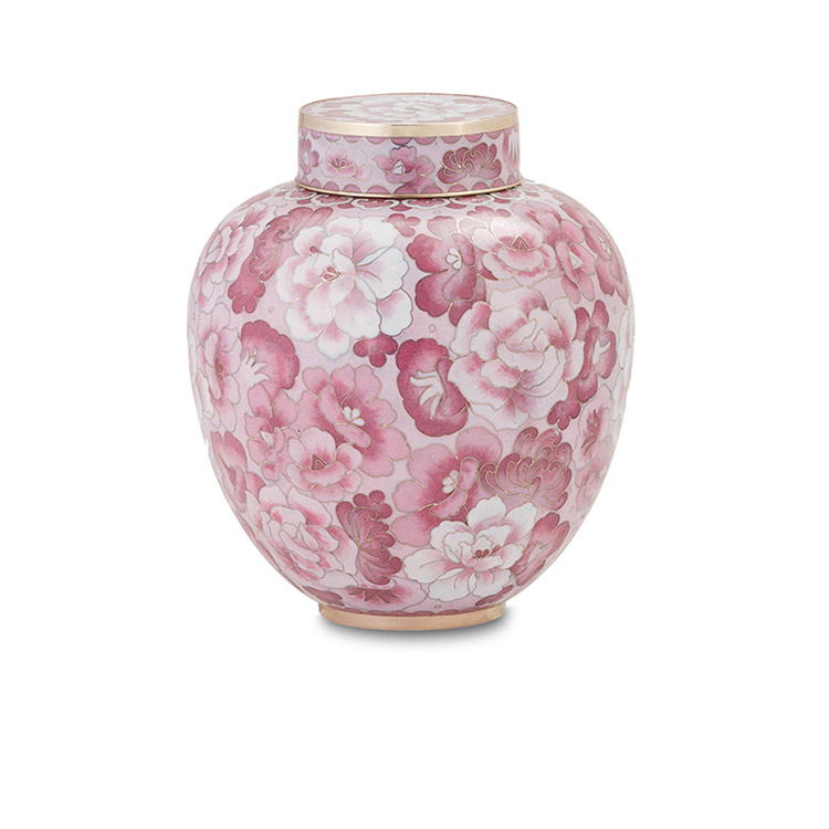 Cameo Rose Cloisonn&#233; Urn