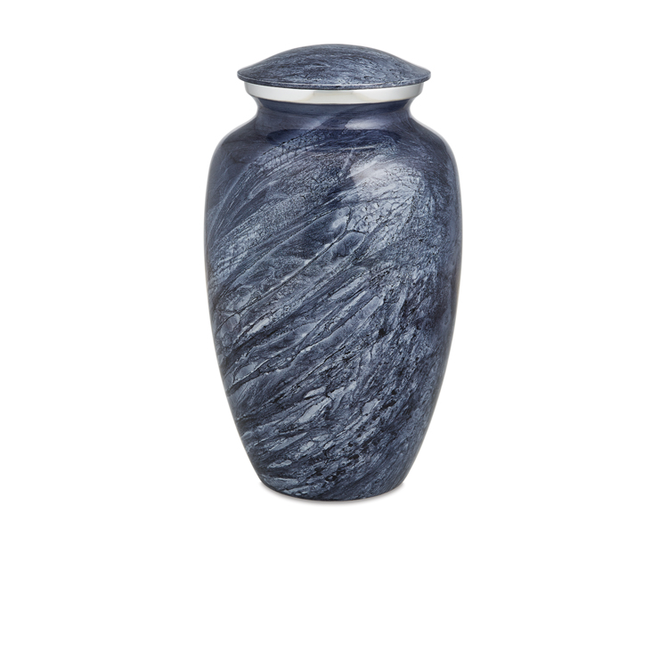 Serene Blue Gray Urn