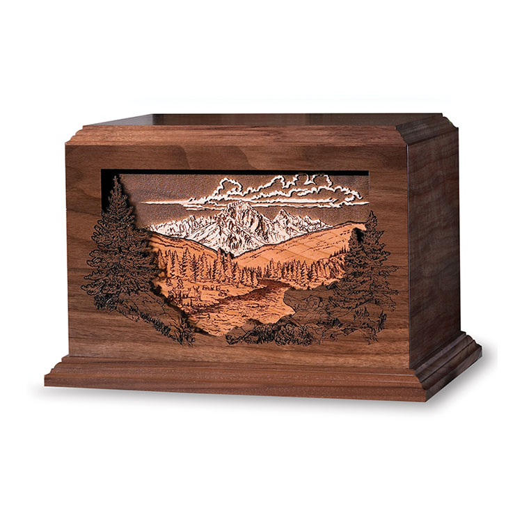 Dimensional Urn Mountain Scene