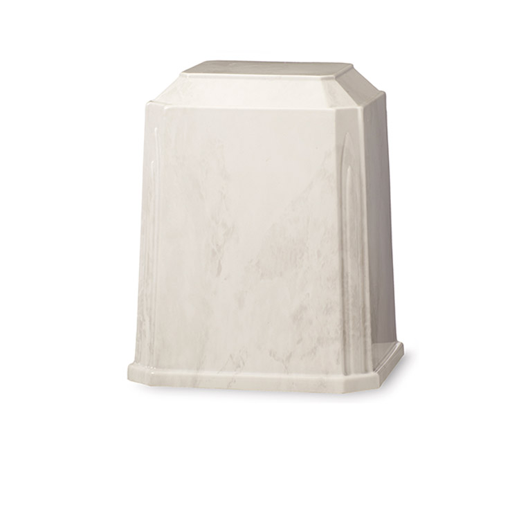 Tribute Urn White&#47;Silver