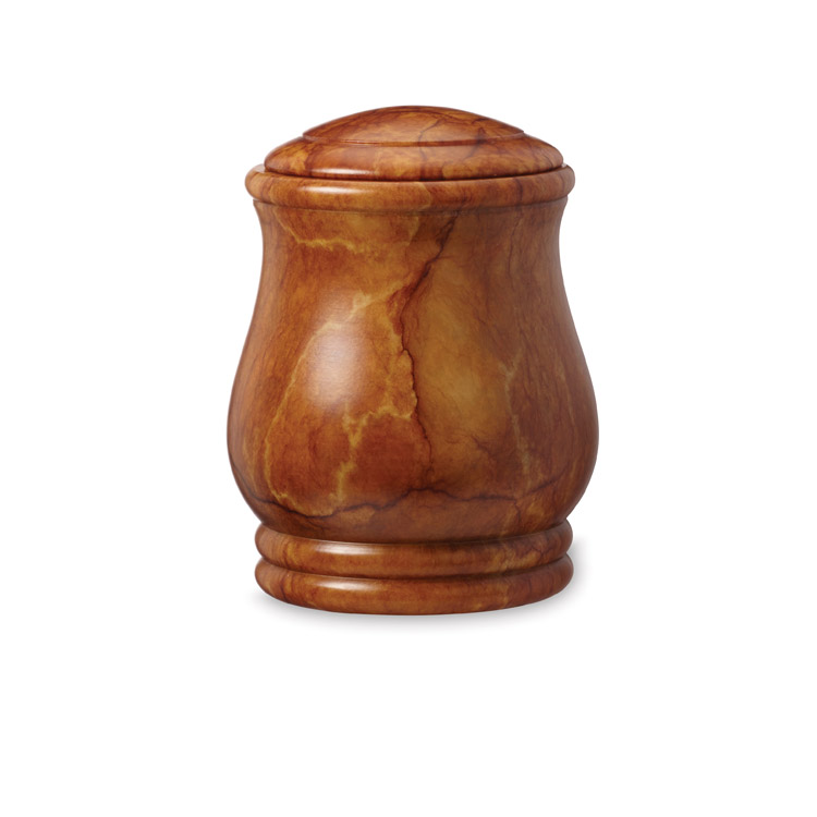 Alabaster Brown Urn