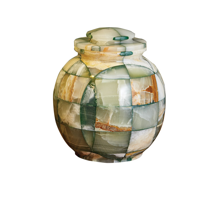 Triumph Onyx Green Marble Urn