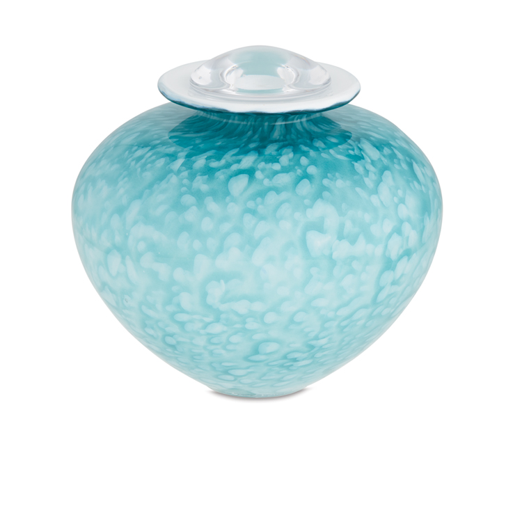 Karine Bouchard Infinity Collection Turquoise Urn