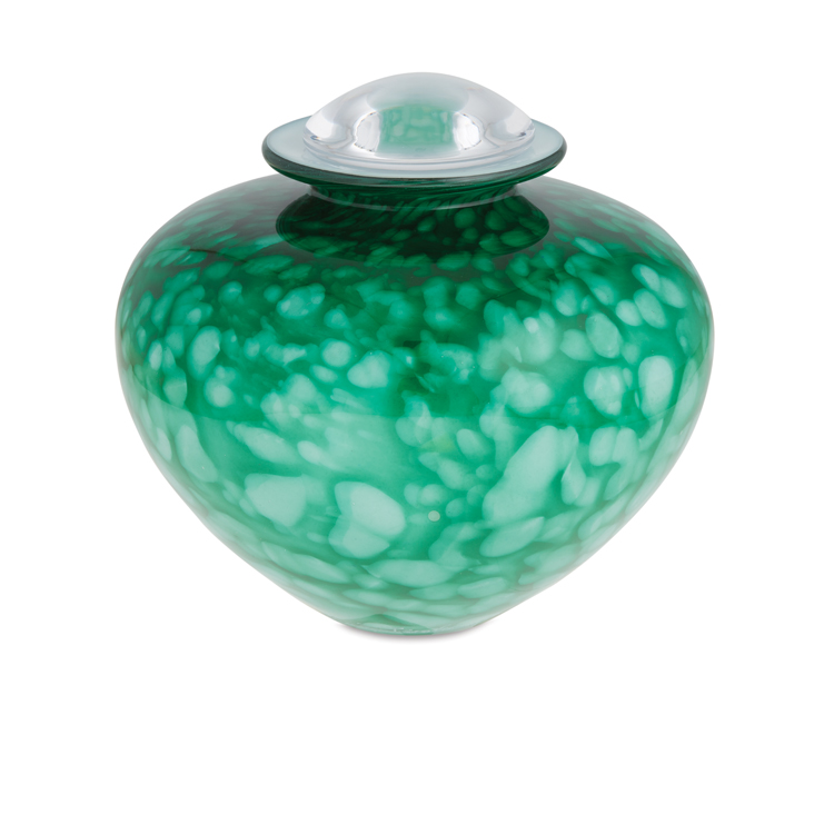 Karine Bouchard Infinity Collection Forest Green Urn