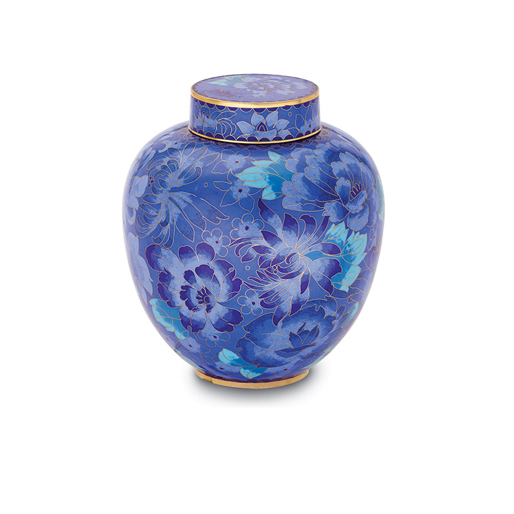 Larkspur Cloissone Urn