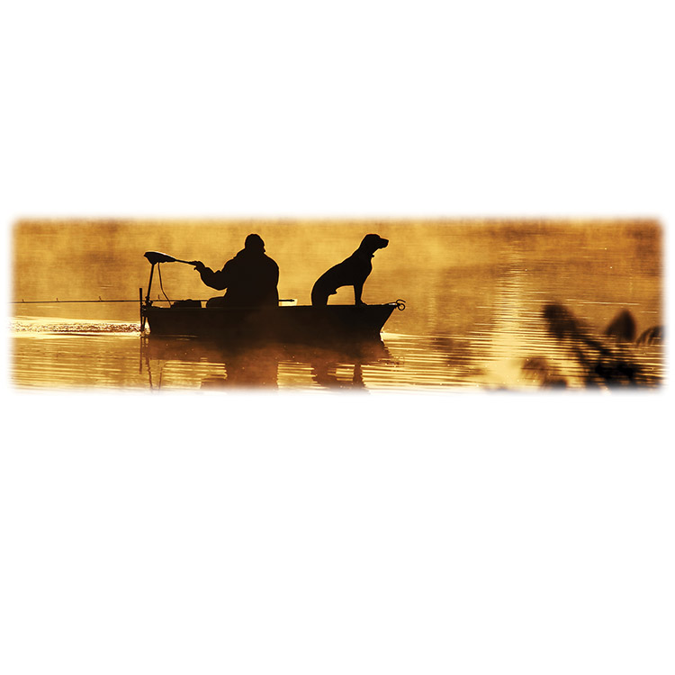 Fisherman with dog-Wilbert Legacy Two Print