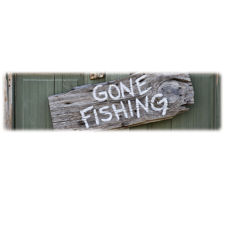 Gone Fishin-Wilbert Legacy Two Print