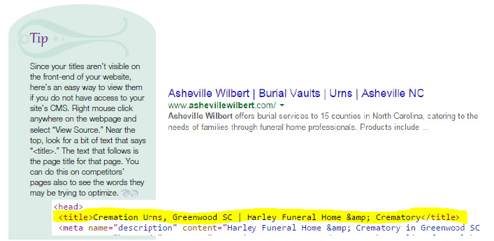 Search Tip and Example